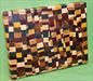 Board #931 Chaotic / Eclectic Hardwood End Grain Cutting Board 15+ x 12 x 1 1/2 - $89.99